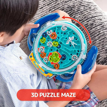 3 Styles 3D Maze Ball Handheld Balance Ball Maze Game Montessori Educational Puzzle Toys for Kids Labyrinth Disk Children Gifts