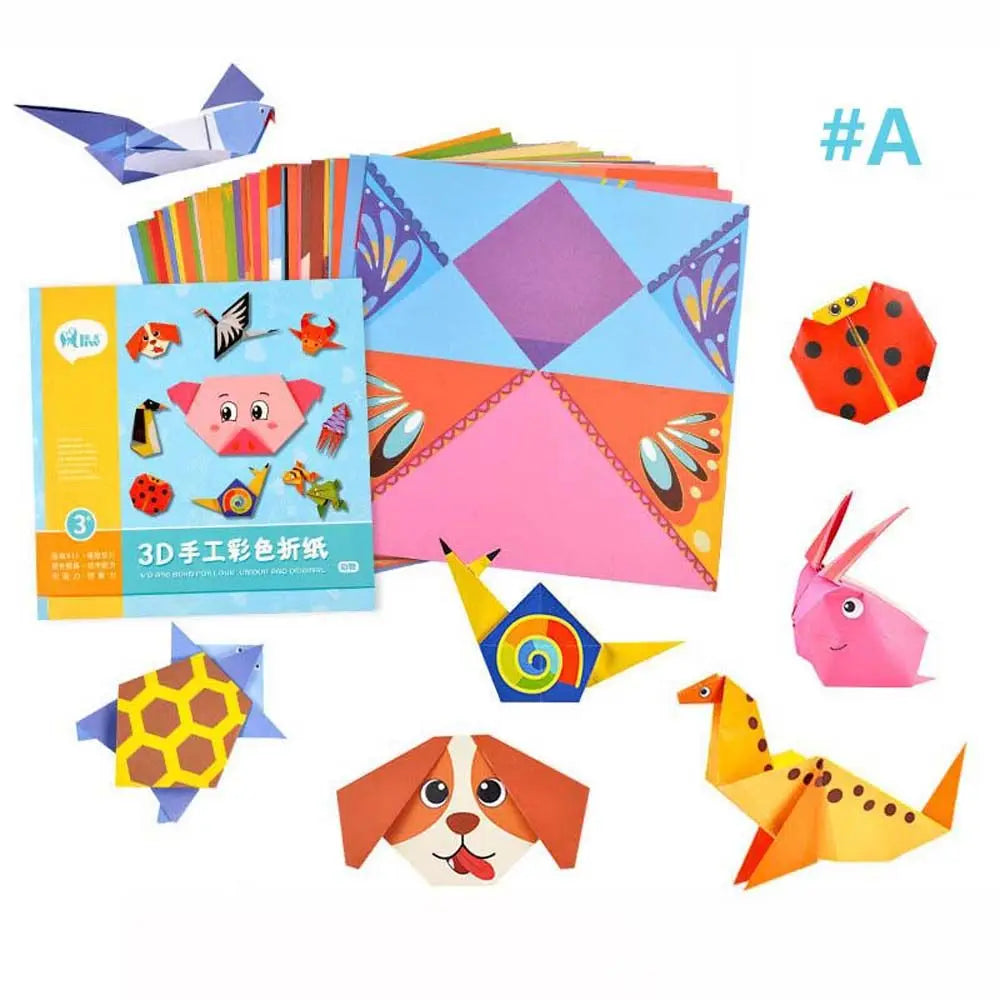 Creative Children Hand-Cut Paper Paper Art Book Educational Early Learning Kids Craft Toys Handmade Paper Origami Folding Paper