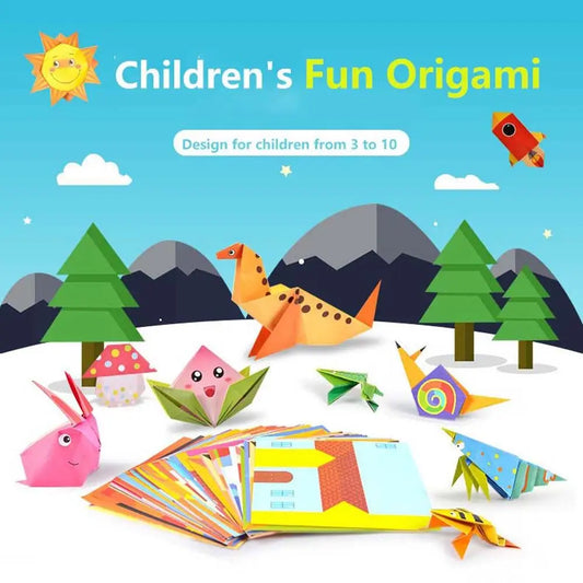 Creative Children Hand-Cut Paper Paper Art Book Educational Early Learning Kids Craft Toys Handmade Paper Origami Folding Paper